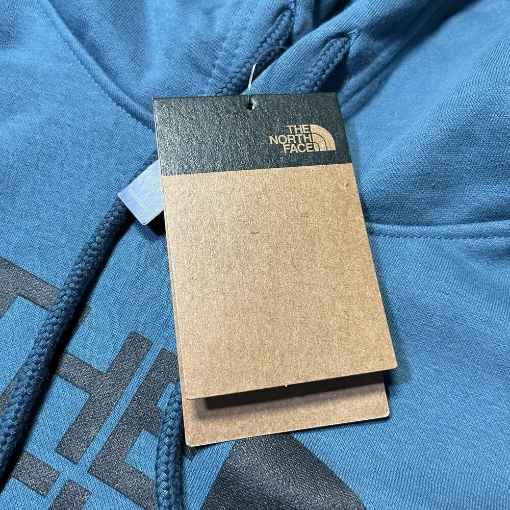 The North Face Half Dome Pullover Hoodie Men's XL Mallard Blue TNF Black NWT